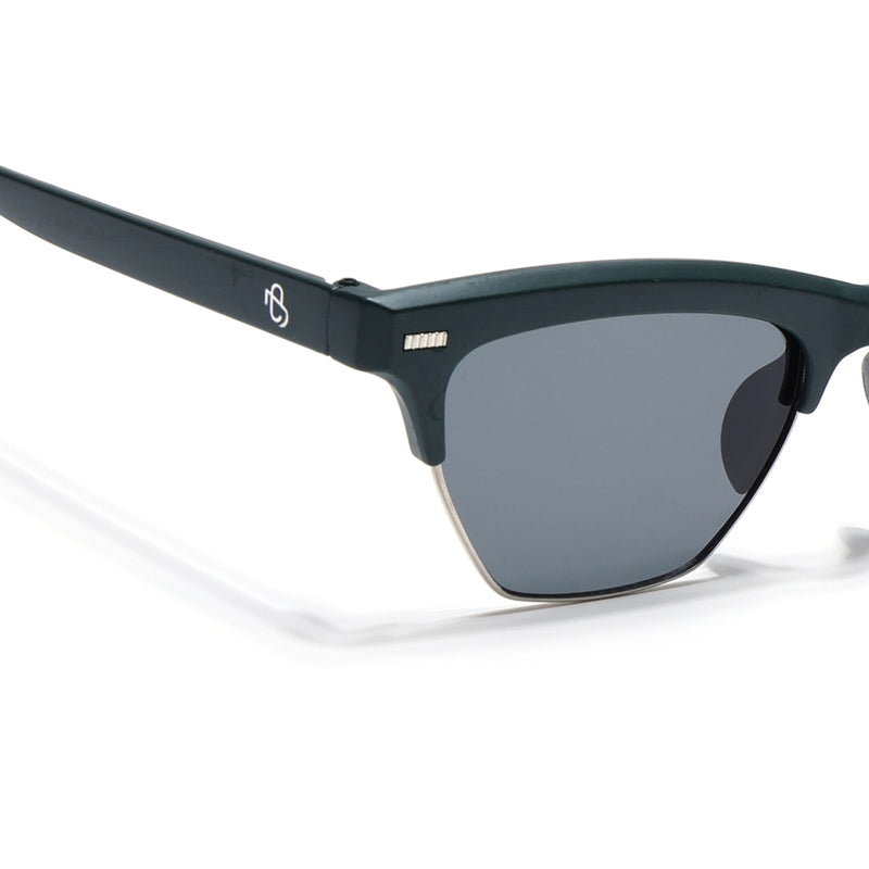 Eyejack Sea Green Half Rim Sunglasses for Women (2829CL1213)