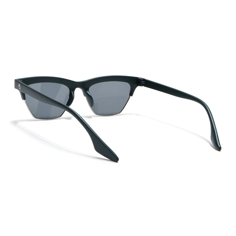 Eyejack Sea Green Half Rim Sunglasses for Women (2829CL1213)
