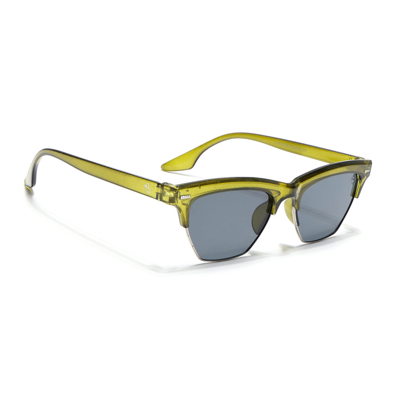 Eyejack Green Half Rim Sunglasses for Women (2829CL1215)