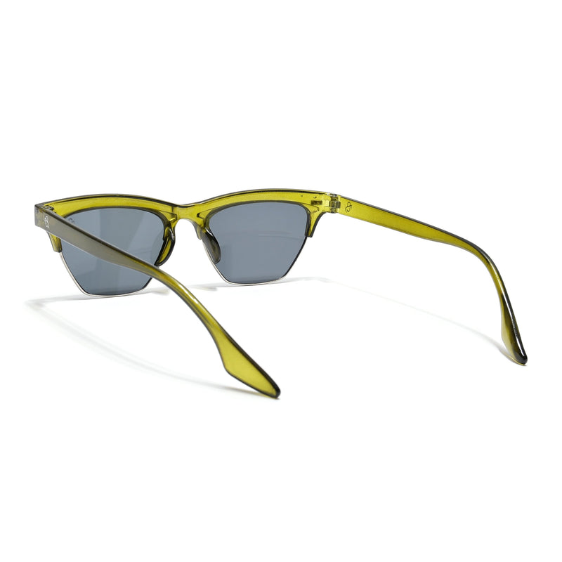 Eyejack Green Half Rim Sunglasses for Women (2829CL1215)