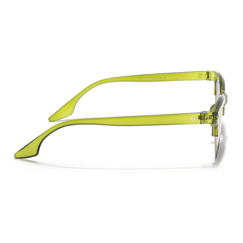 Eyejack Green Half Rim Sunglasses for Women (2829CL1216)