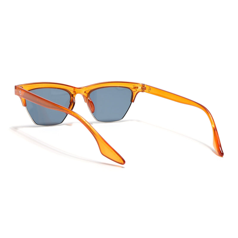 Eyejack Orange Half Rim Sunglasses for Women (2829CL1217)