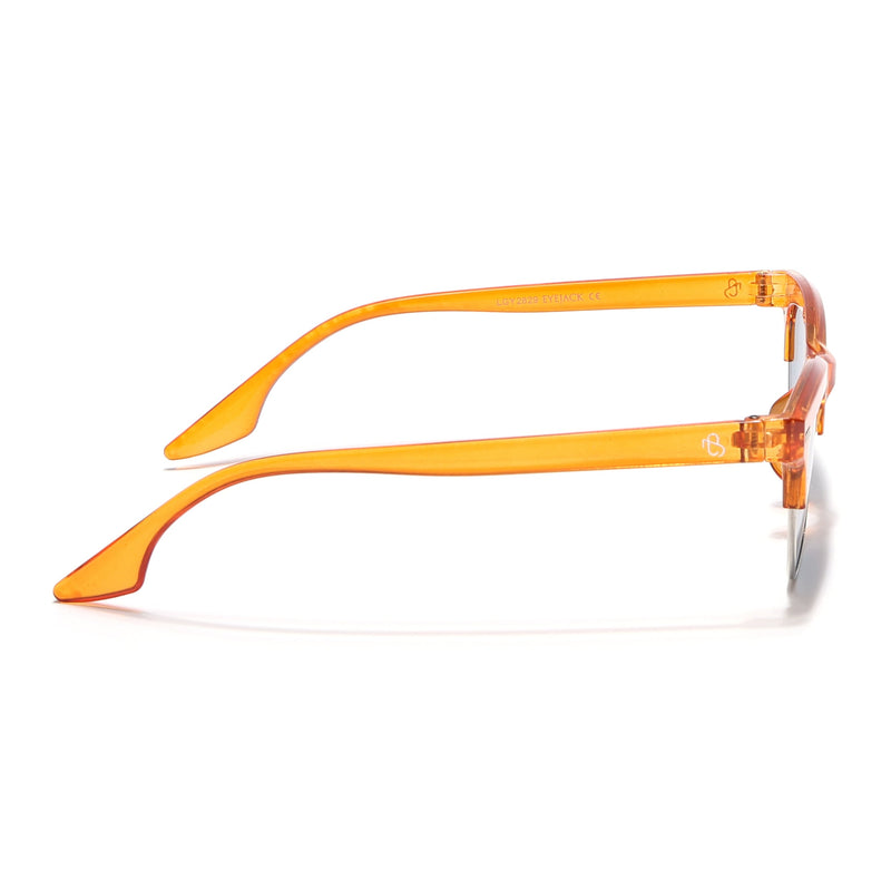 Eyejack Orange Half Rim Sunglasses for Women (2829CL1217)