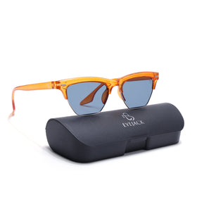 Eyejack Orange Half Rim Sunglasses for Women (2829CL1217)