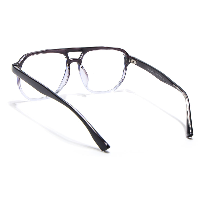 Voyage Black & Clear Wayfarer Eyeglasses for Men & Women (28365MG4373-C5)