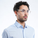 Voyage Transparent Wayfarer Eyeglasses for Men & Women (28365MG4374-C2)