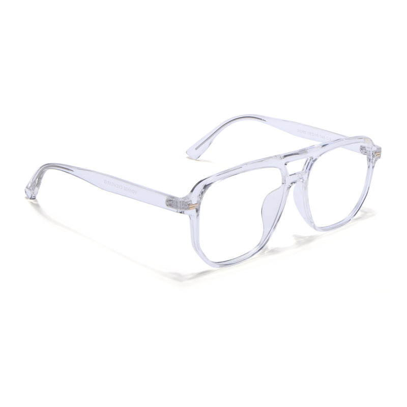 Voyage Transparent Wayfarer Eyeglasses for Men & Women (28365MG4374-C2)