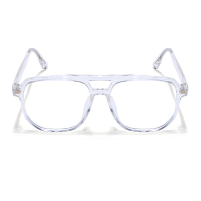 Voyage Transparent Wayfarer Eyeglasses for Men & Women (28365MG4374-C2)