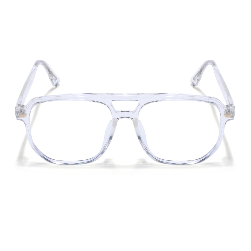 Voyage Transparent Wayfarer Eyeglasses for Men & Women (28365MG4374-C2)