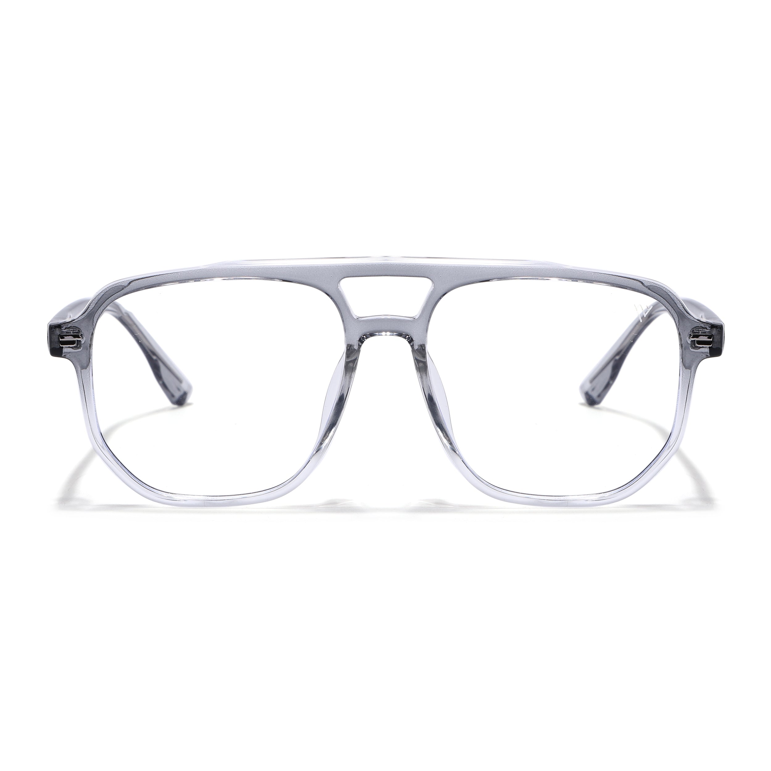 Voyage Grey & Clear Wayfarer Eyeglasses for Men & Women (28365MG4375-C3)