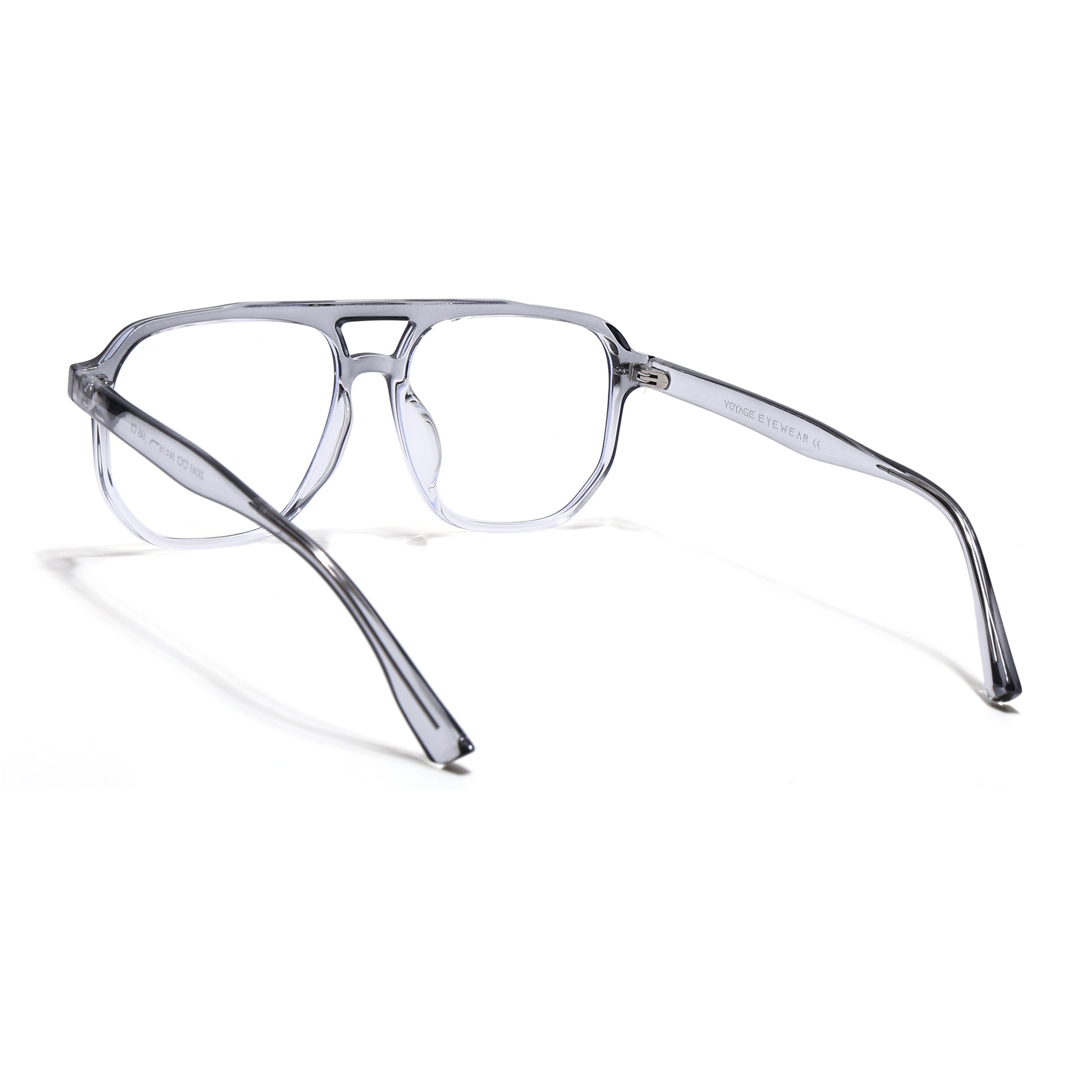 Voyage Grey & Clear Wayfarer Eyeglasses for Men & Women (28365MG4375-C3)