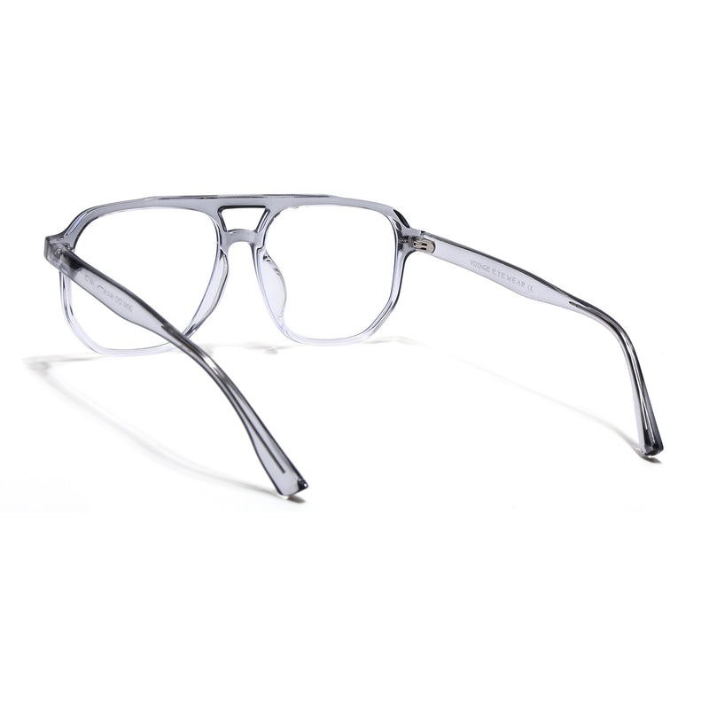 Voyage Grey & Clear Wayfarer Eyeglasses for Men & Women (28365MG4375-C3)