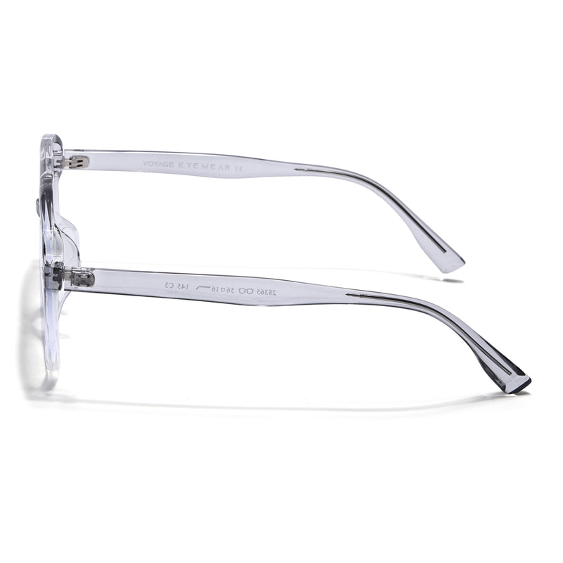 Voyage Grey & Clear Wayfarer Eyeglasses for Men & Women (28365MG4375-C3)