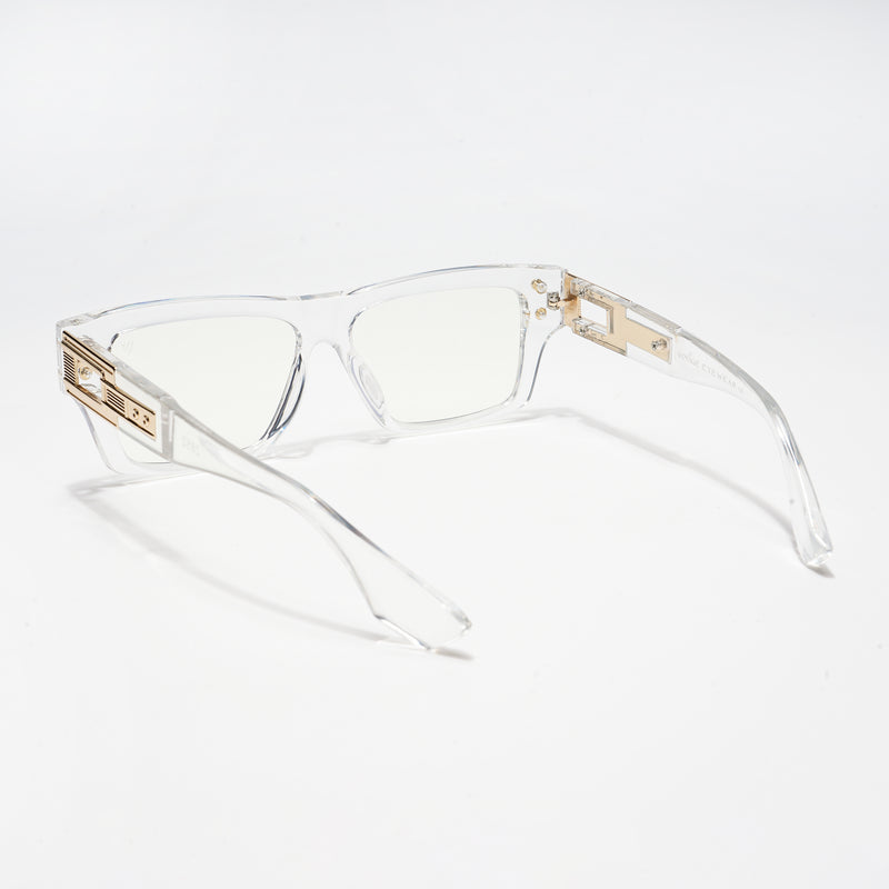 Voyage Transparent Rectangle Eyeglasses for Men & Women (2852MG5213-C2)