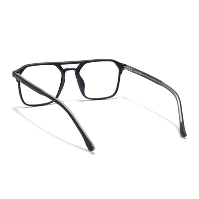 Voyage Black Square Eyeglasses for Men & Women (28801MG6499-C1)