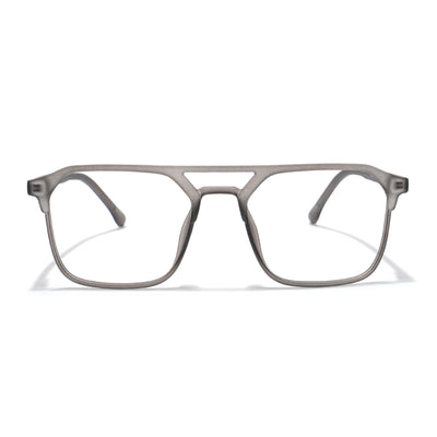 Voyage Grey Square Eyeglasses for Men & Women (28801MG6500-C2)