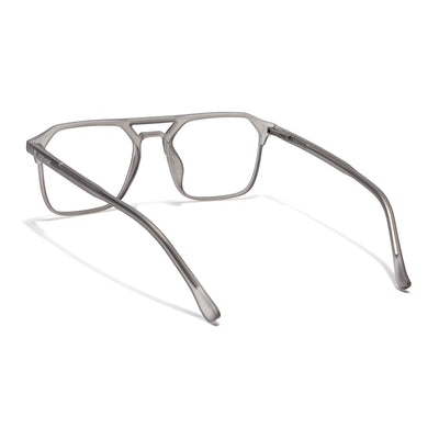 Voyage Grey Square Eyeglasses for Men & Women (28801MG6500-C2)