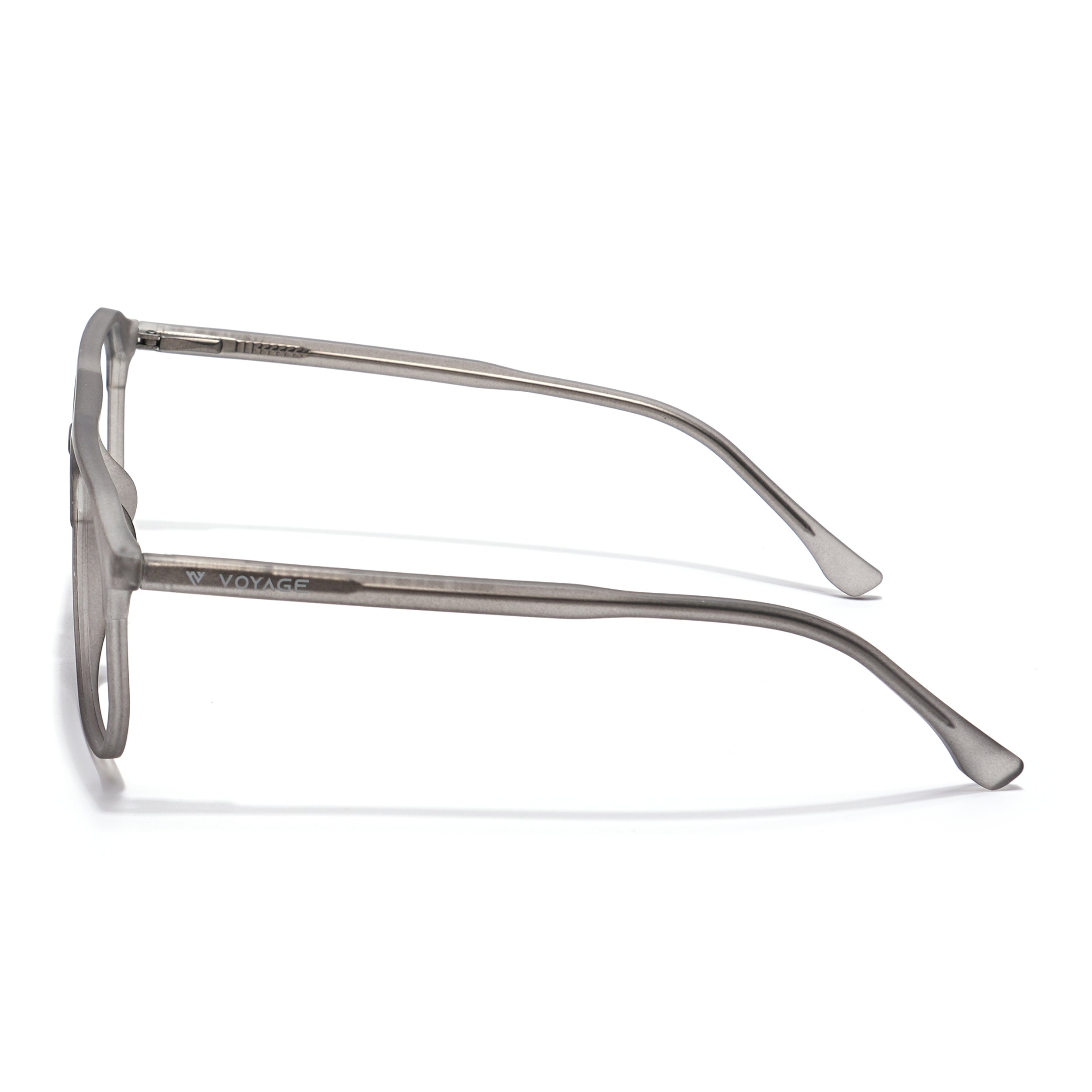 Voyage Thin Grey Square Eyeglasses for Men & Women (28801MG6500-C2)