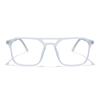 Voyage Thin Light Blue Square Eyeglasses for Men & Women (28801MG6503-C5)