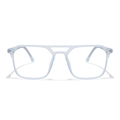 Voyage Light Blue Square Eyeglasses for Men & Women (28801MG6503-C5)