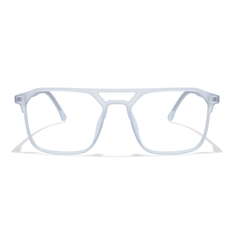 Voyage Light Blue Square Eyeglasses for Men & Women (28801MG6503-C5)