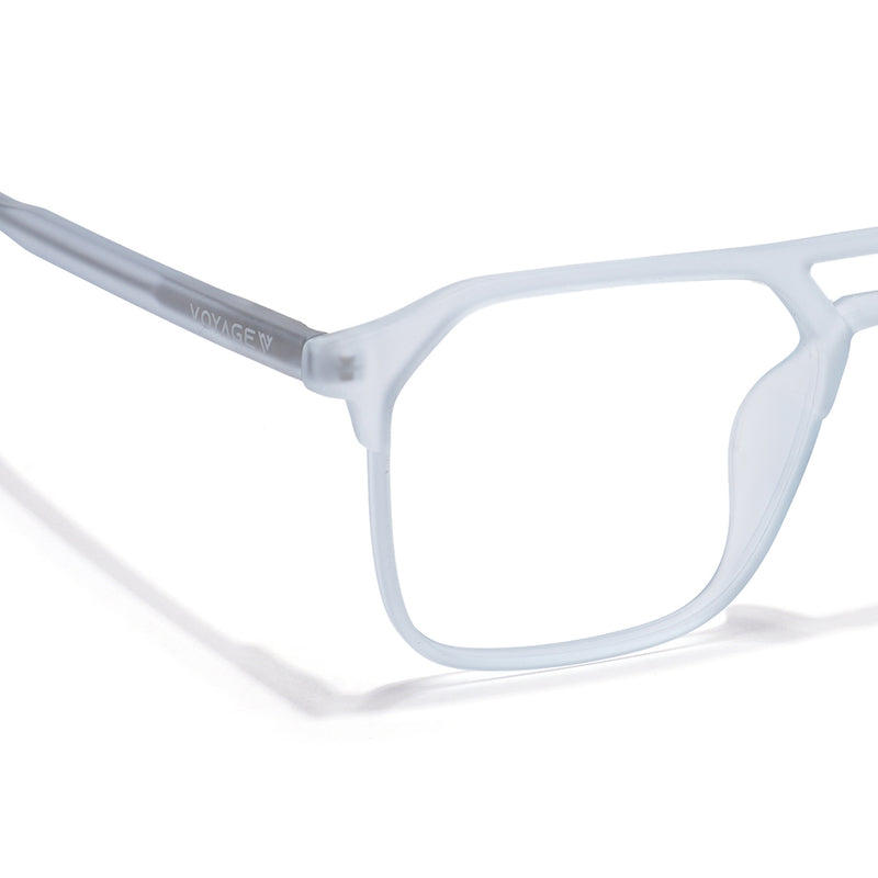 Voyage Light Blue Square Eyeglasses for Men & Women (28801MG6503-C5)