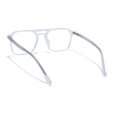 Voyage Light Blue Square Eyeglasses for Men & Women (28801MG6503-C5)