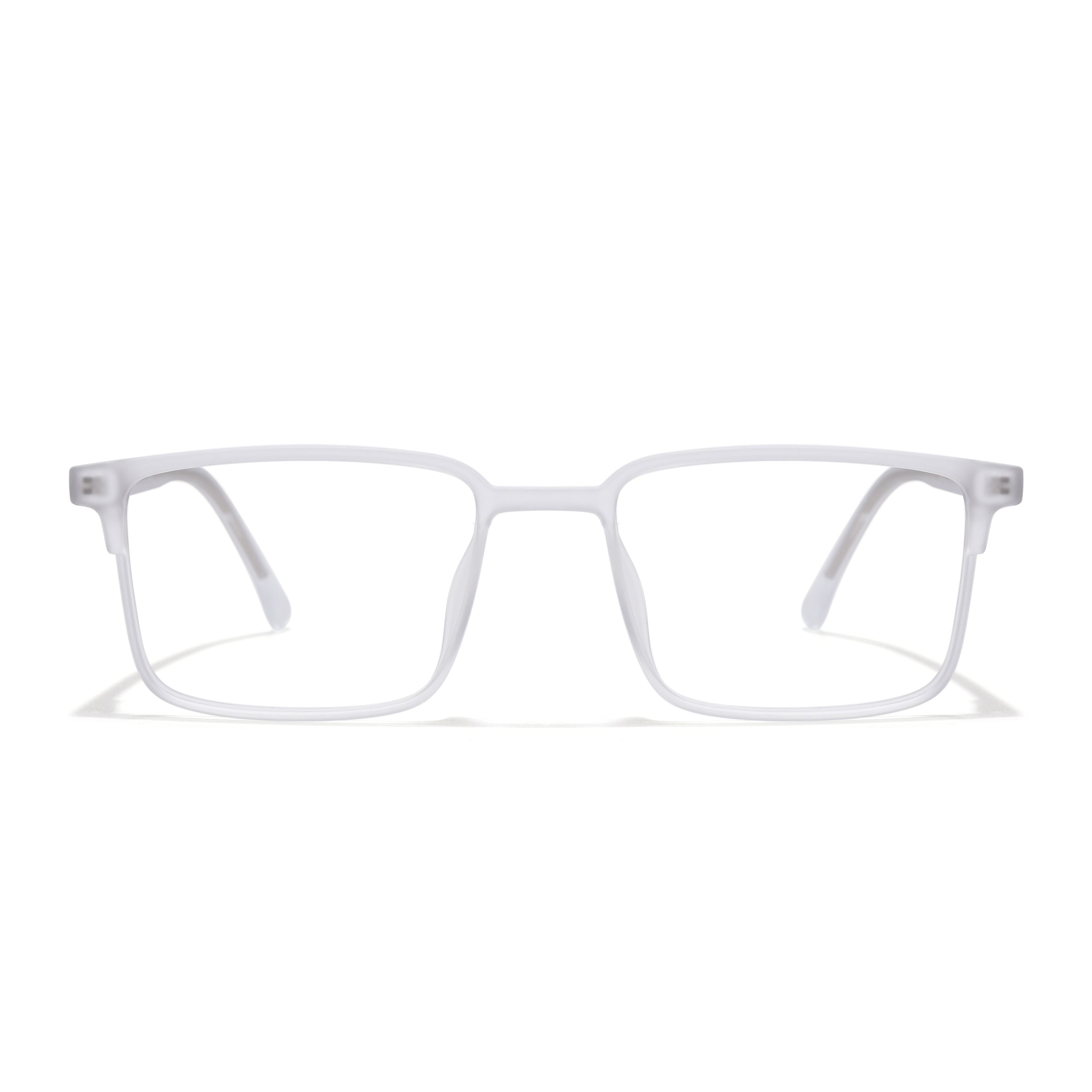 Voyage Thin Matt Transparent Square Eyeglasses for Men & Women (28802MG6508-C3)
