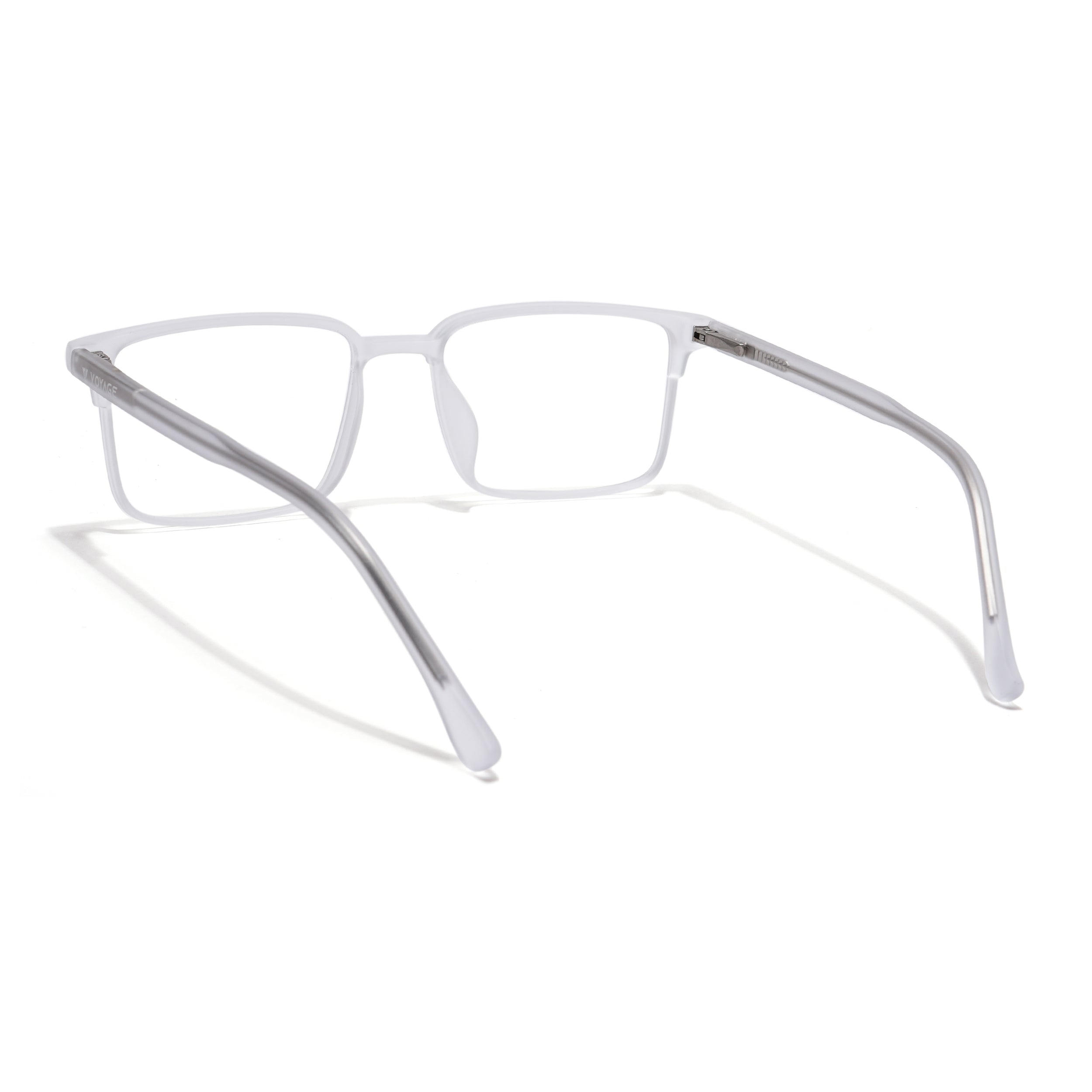 Voyage Thin Matt Transparent Square Eyeglasses for Men & Women (28802MG6508-C3)