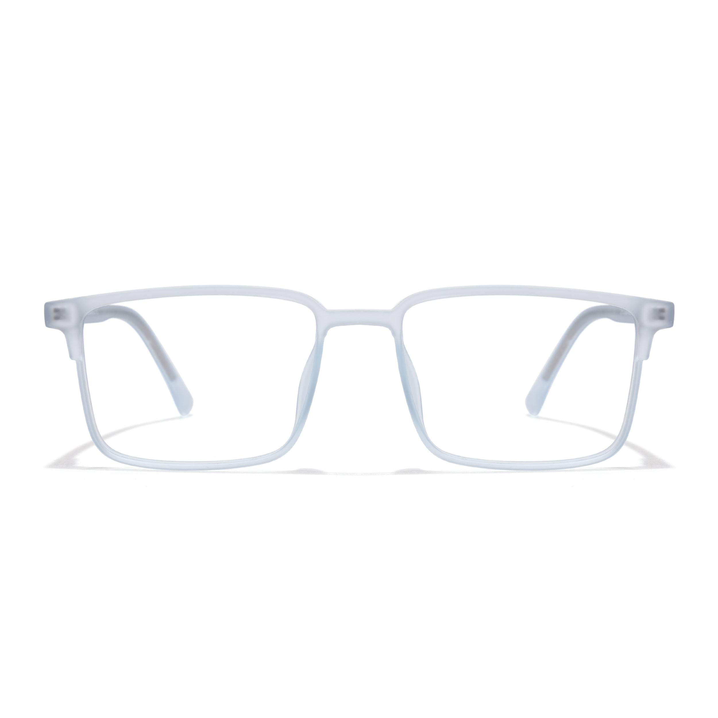 Voyage Thin Light Blue Square Eyeglasses for Men & Women (28802MG6510-C5)