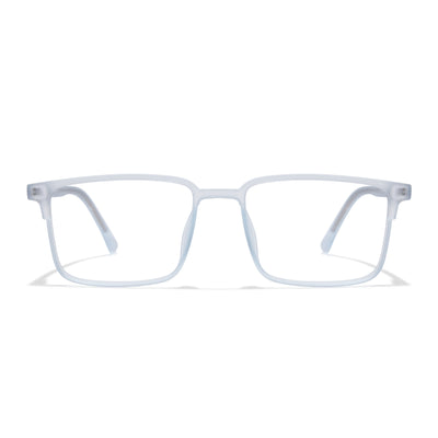 Voyage Light Blue Square Eyeglasses for Men & Women (28802MG6510-C5)