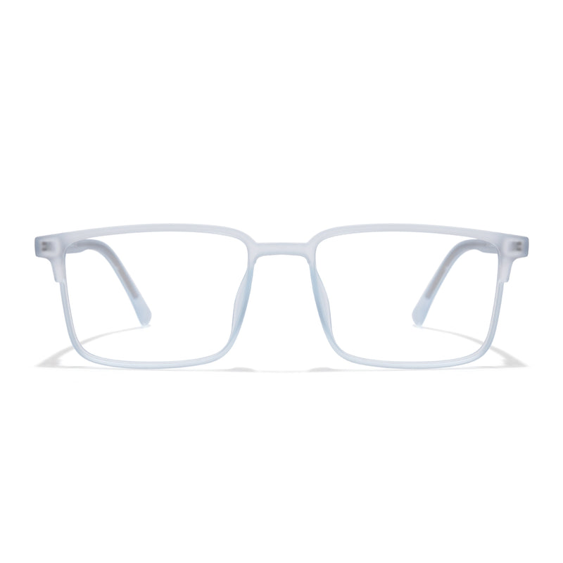 Voyage Light Blue Square Eyeglasses for Men & Women (28802MG6510-C5)