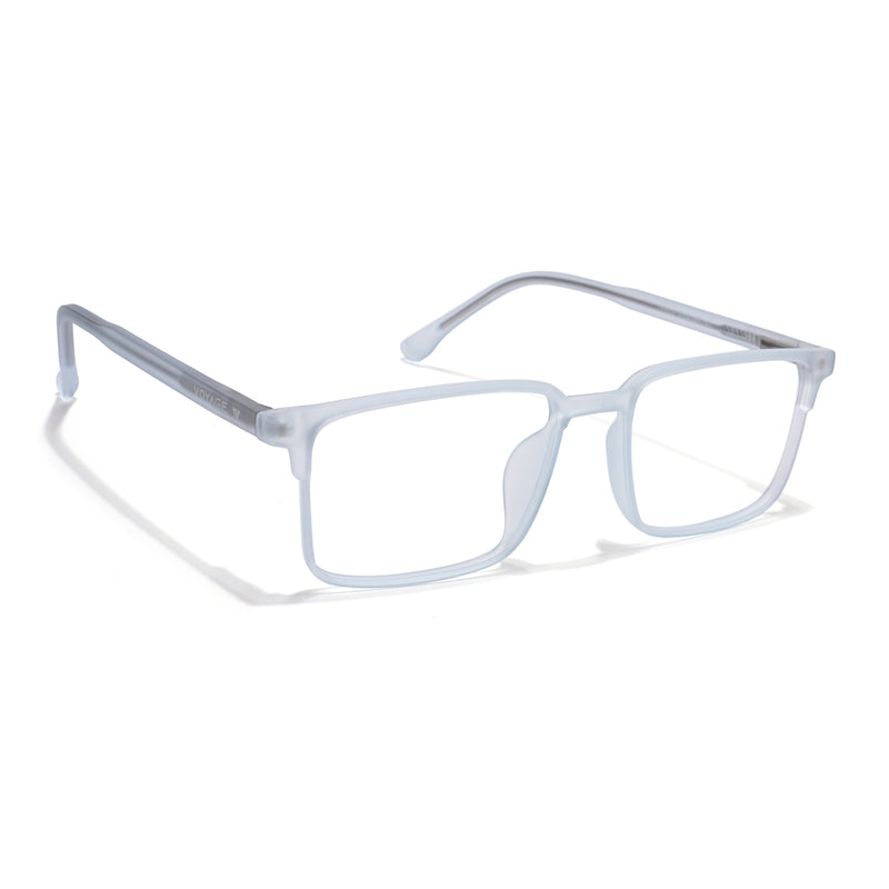 Voyage Thin Light Blue Square Eyeglasses for Men & Women (28802MG6510-C5)