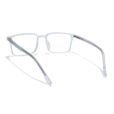 Voyage Thin Light Blue Square Eyeglasses for Men & Women (28802MG6510-C5)