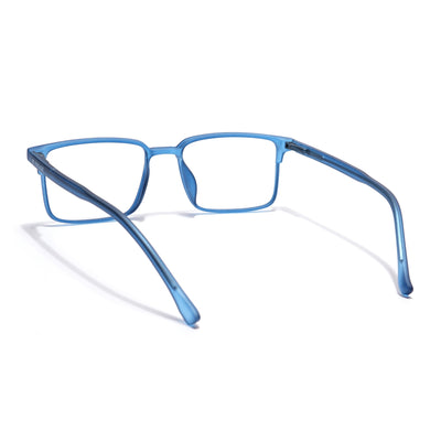 Voyage Thin Navy Blue Square Eyeglasses for Men & Women (28802MG6512-C7)