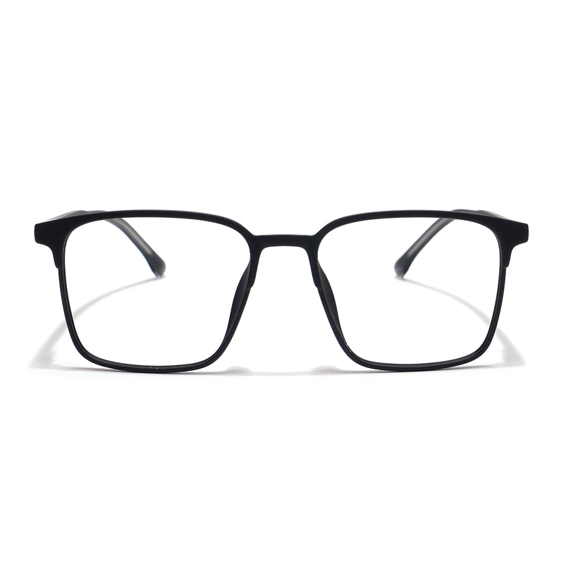 Voyage Black Square Eyeglasses for Men & Women (28805MG6513-C1)