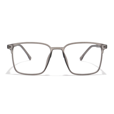 Voyage Grey Square Eyeglasses for Men & Women (28805MG6514-C2)