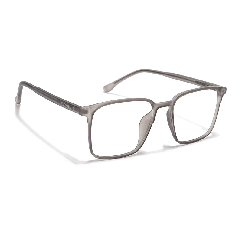 Voyage Grey Square Eyeglasses for Men & Women (28805MG6514-C2)