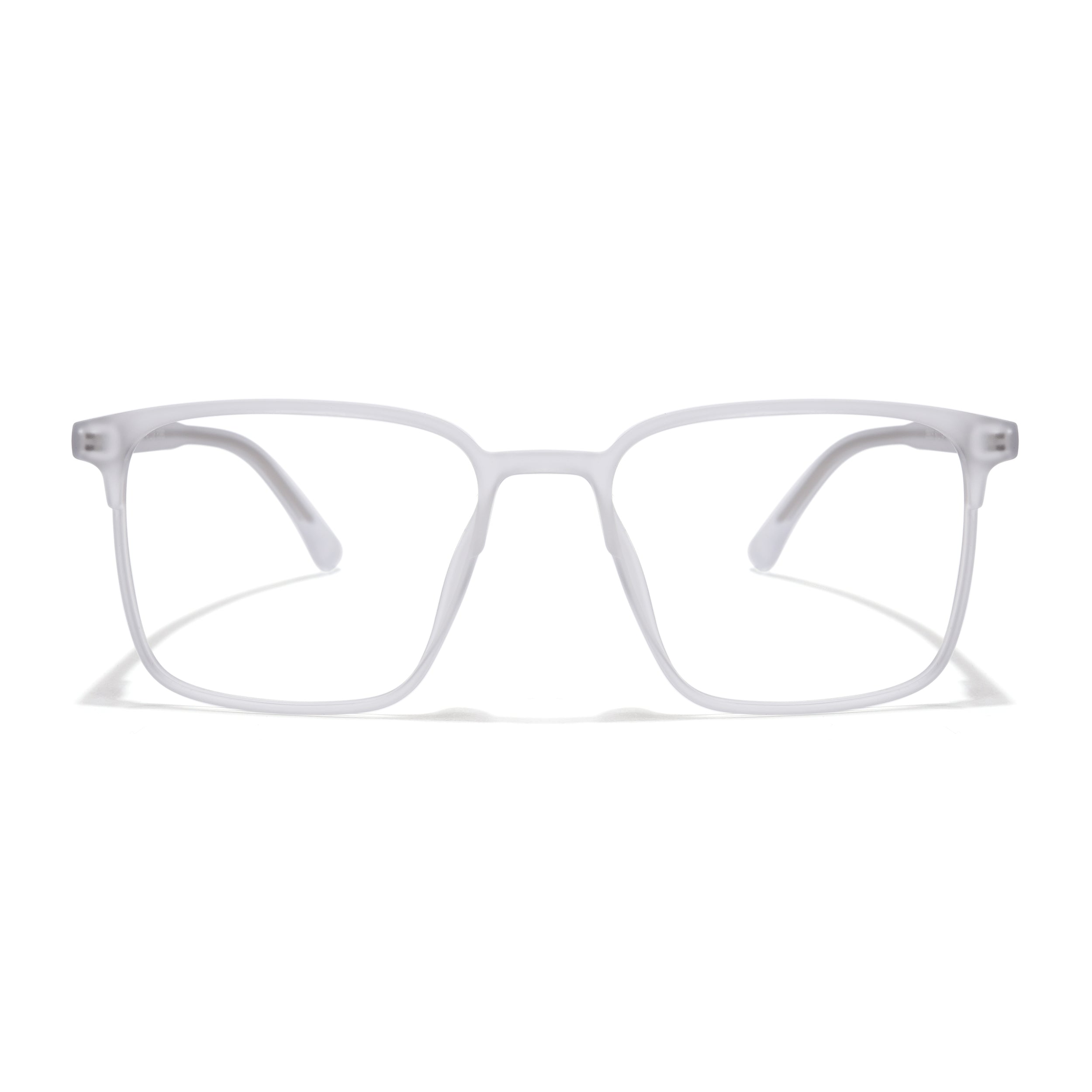 Voyage Thin Matt Transparent Square Eyeglasses for Men & Women (28805MG6515-C3)