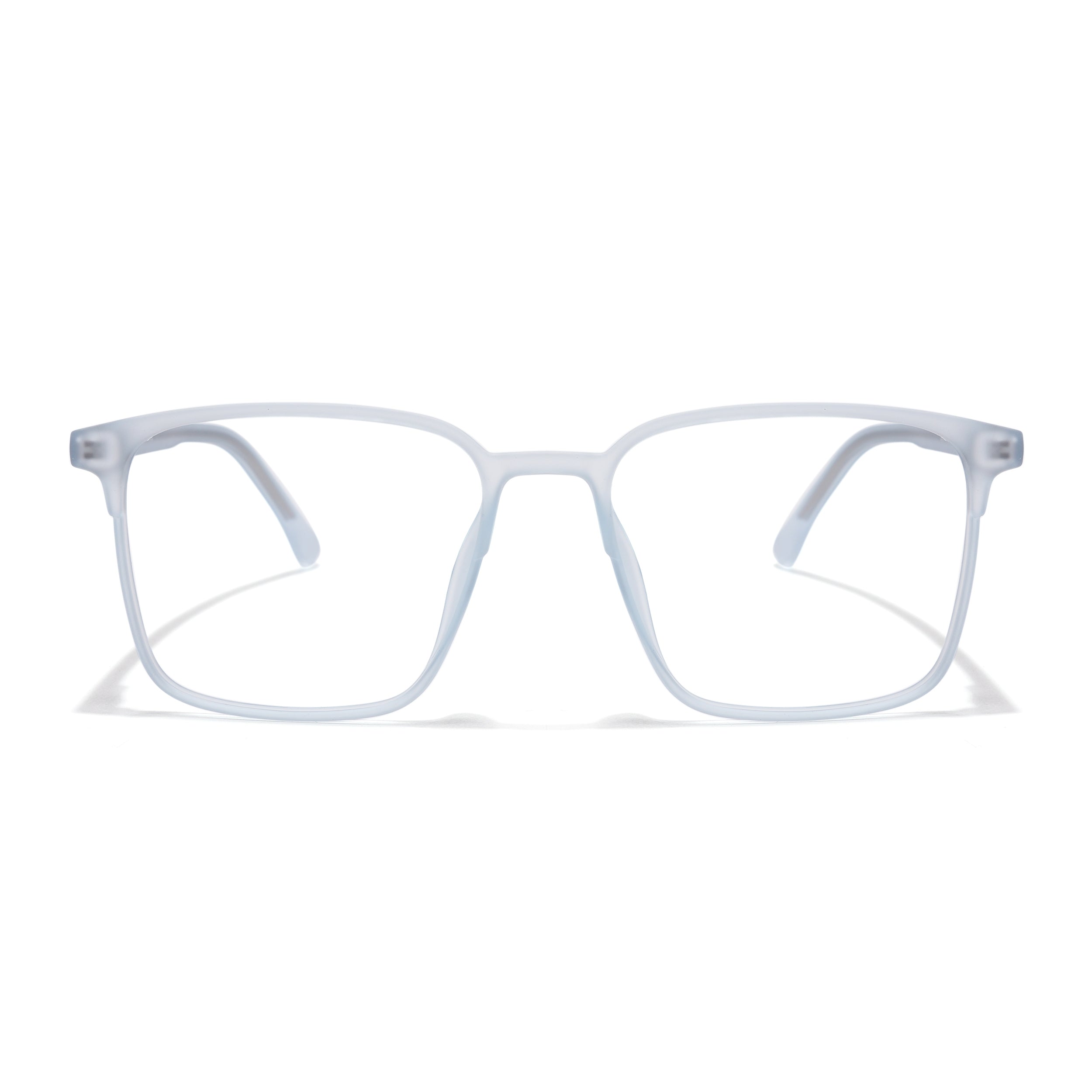 Voyage Thin Light Blue Square Eyeglasses for Men & Women (28805MG6517-C5)