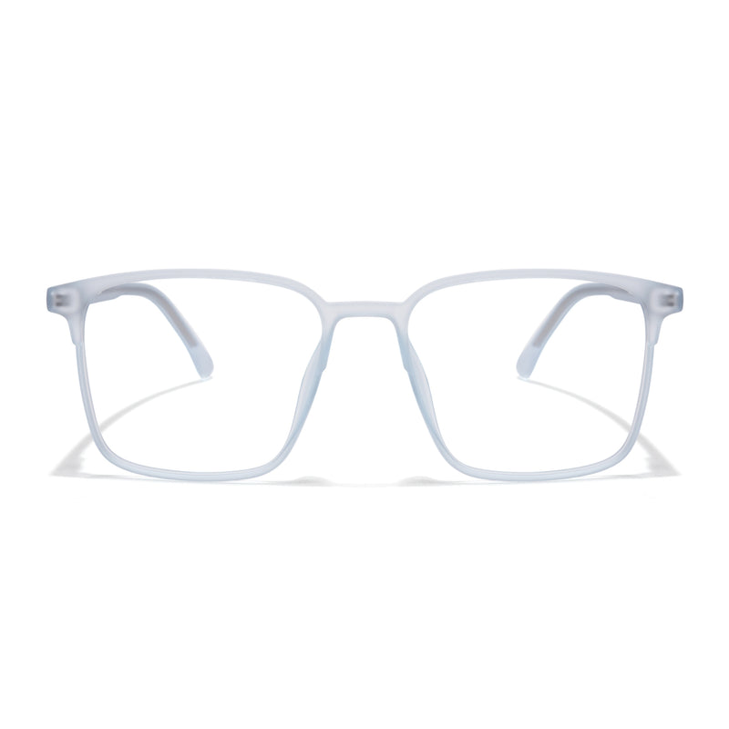 Voyage Thin Light Blue Square Eyeglasses for Men & Women (28805MG6517-C5)