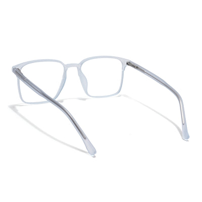 Voyage Thin Light Blue Square Eyeglasses for Men & Women (28805MG6517-C5)