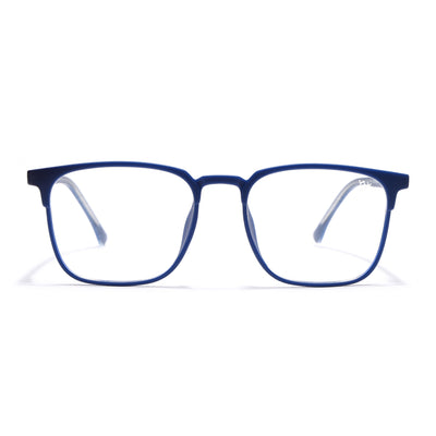 Voyage Thin Blue Square Eyeglasses for Men & Women (28806FMG7589)