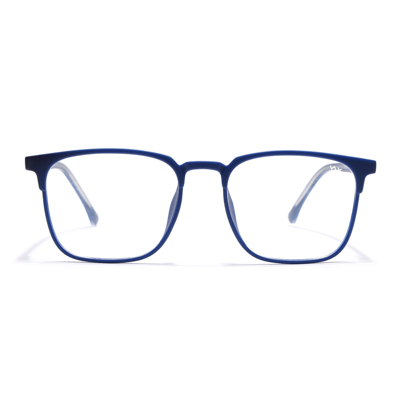 Voyage Thin Blue Square Eyeglasses for Men & Women (28806FMG7589)