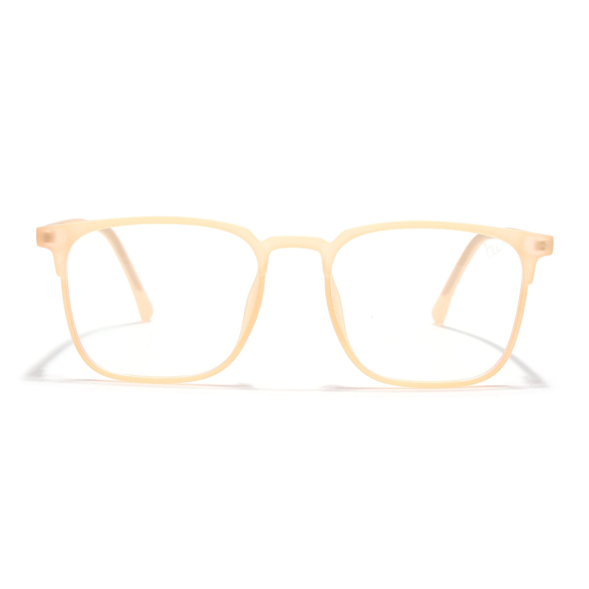 Voyage Thin Peach Square Eyeglasses for Men & Women (28806FMG7591)