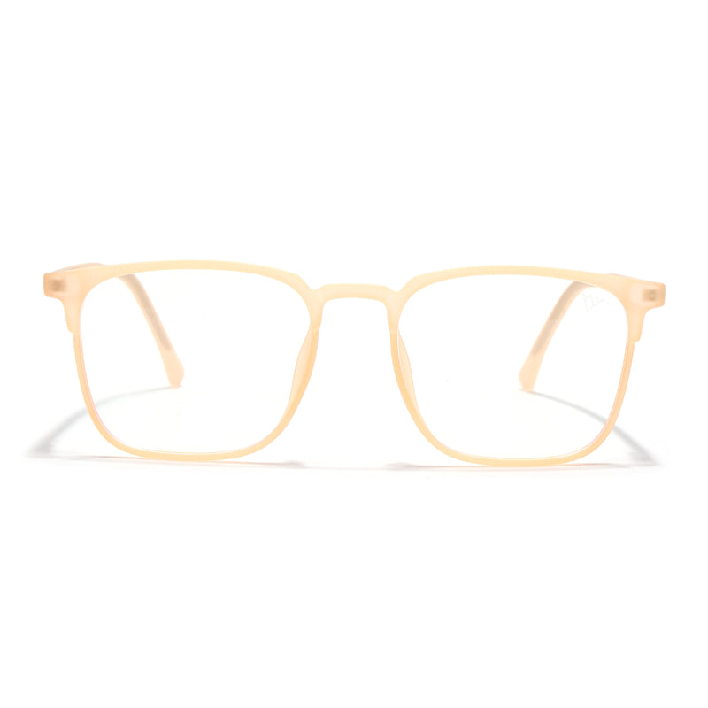 Voyage Thin Peach Square Eyeglasses for Men & Women (28806FMG7591)