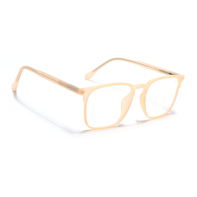 Voyage Thin Peach Square Eyeglasses for Men & Women (28806FMG7591)