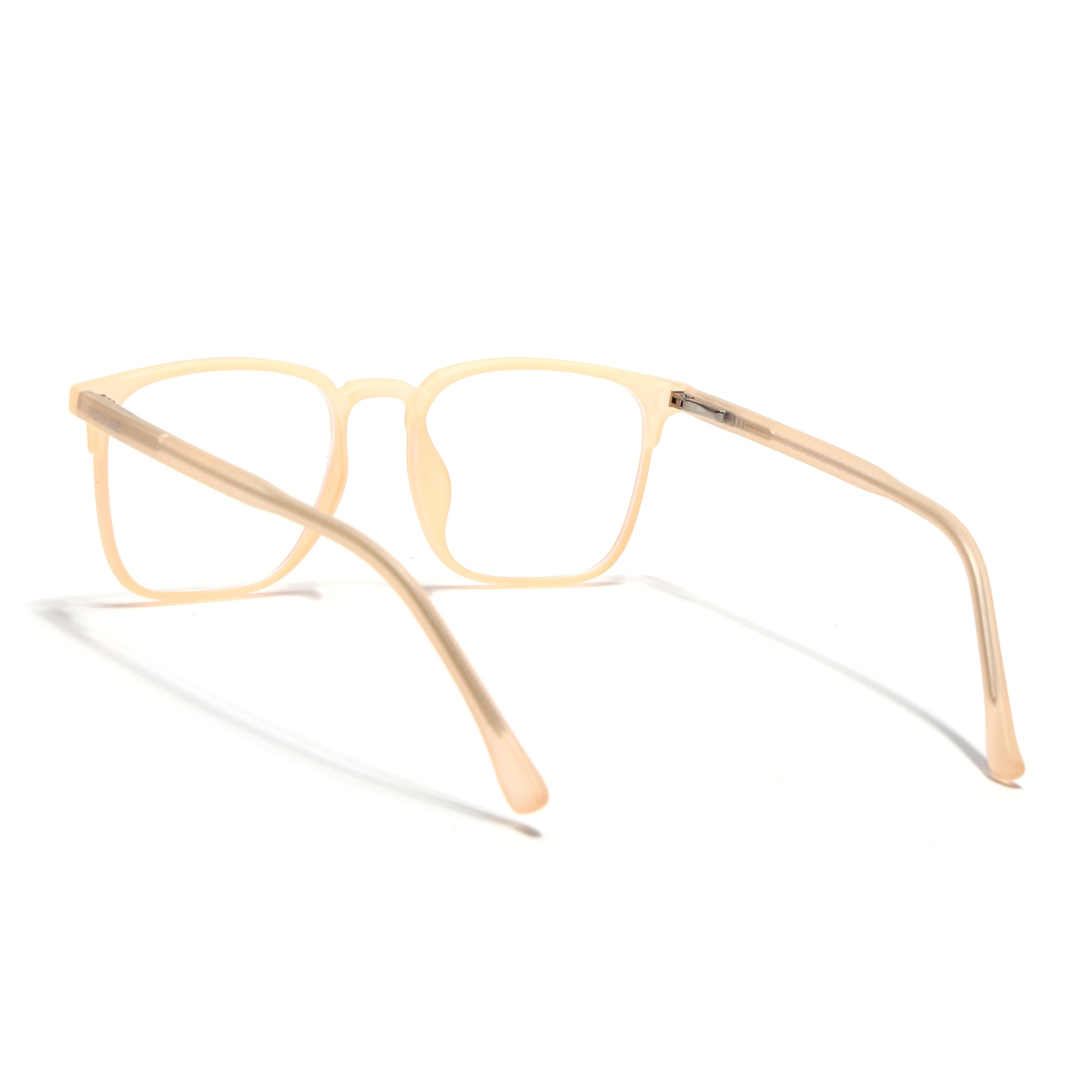Voyage Thin Peach Square Eyeglasses for Men & Women (28806FMG7591)