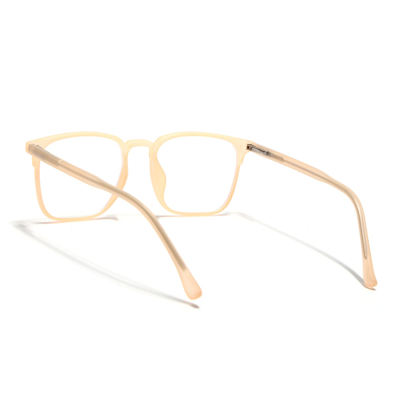 Voyage Thin Peach Square Eyeglasses for Men & Women (28806FMG7591)