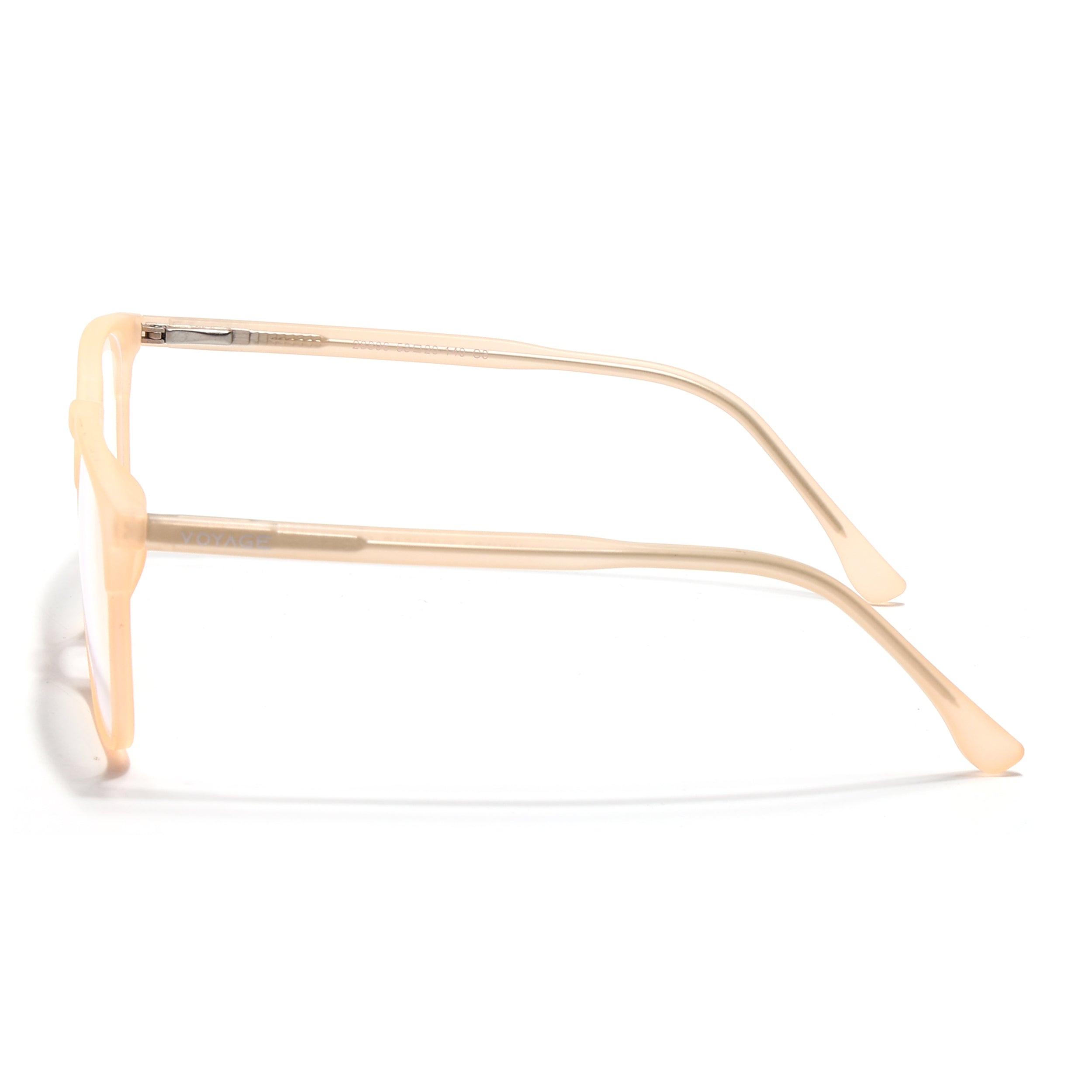 Voyage Thin Peach Square Eyeglasses for Men & Women (28806FMG7591)